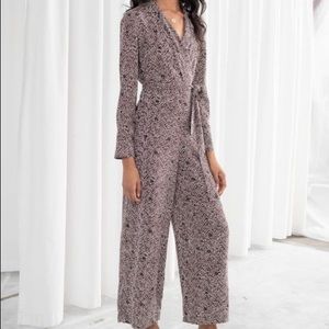 & other stories zig zag jumpsuit - never worn!